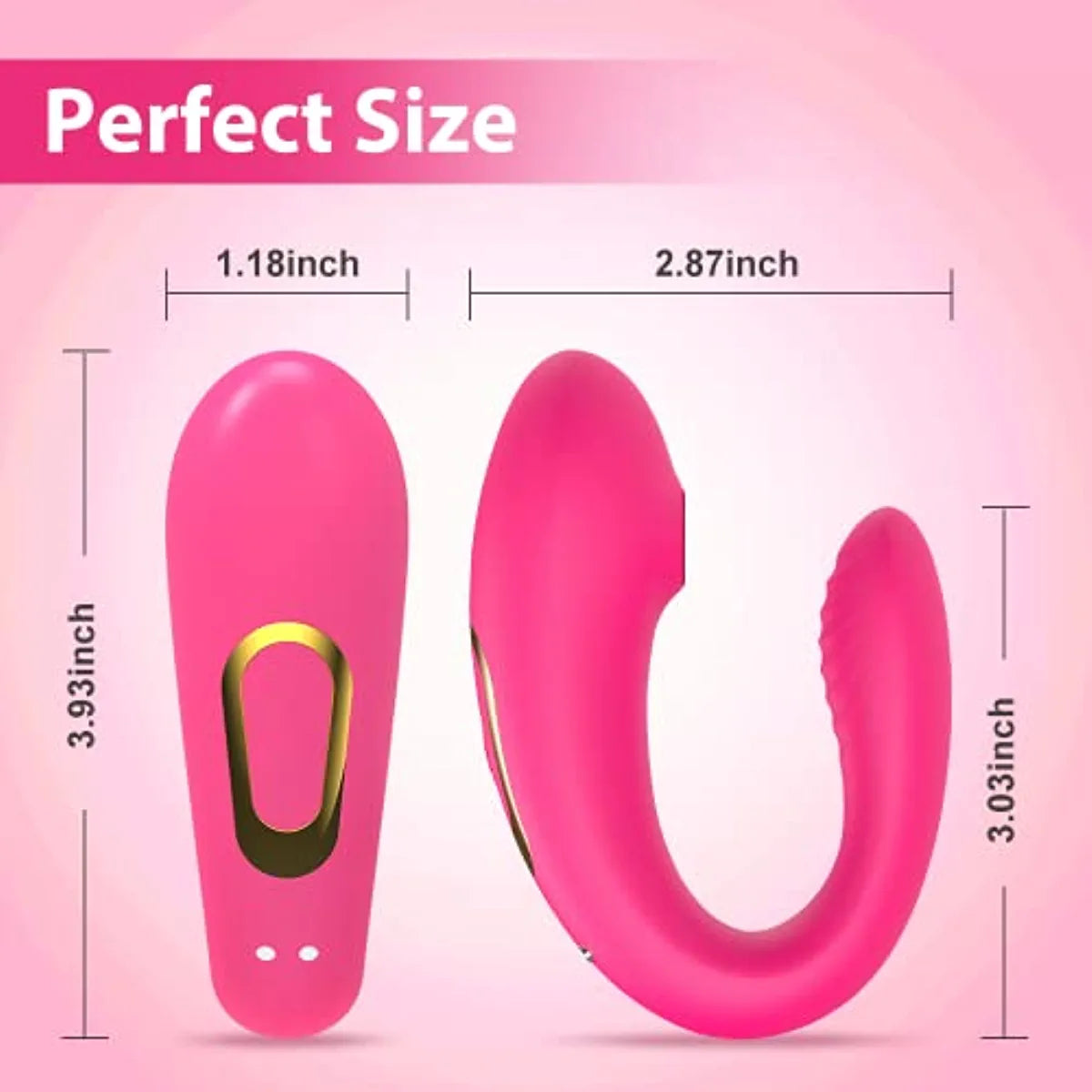 2 in 1 Thrusting Dildo Vibrator with 10 Tapping & Vibrating Modes - Swan