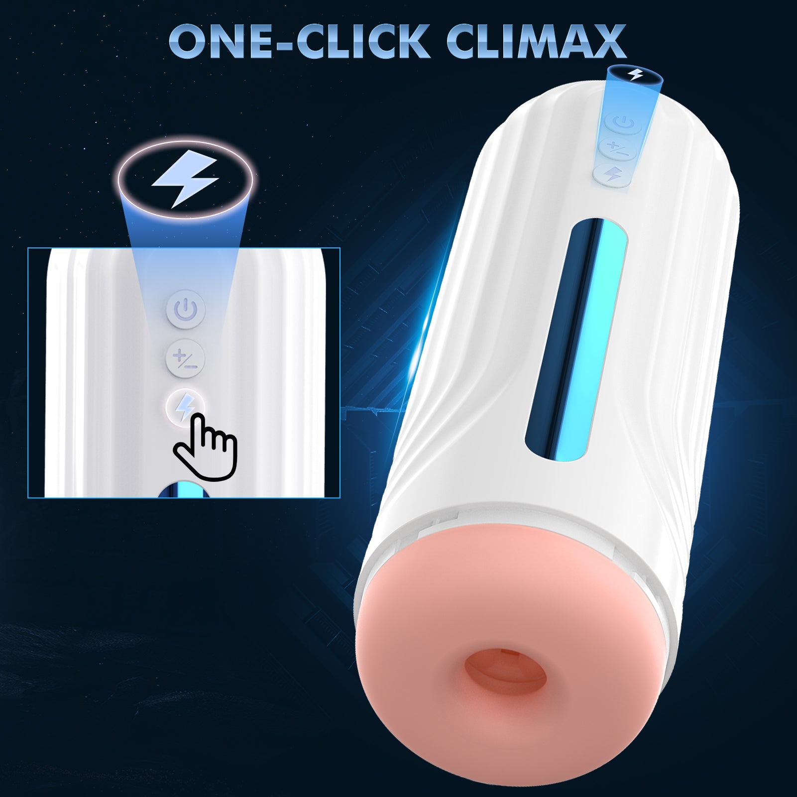 Automatic Male Masturbator with 7 Thrusting & Vibrating Modes Male Sex Toy--Holiday
