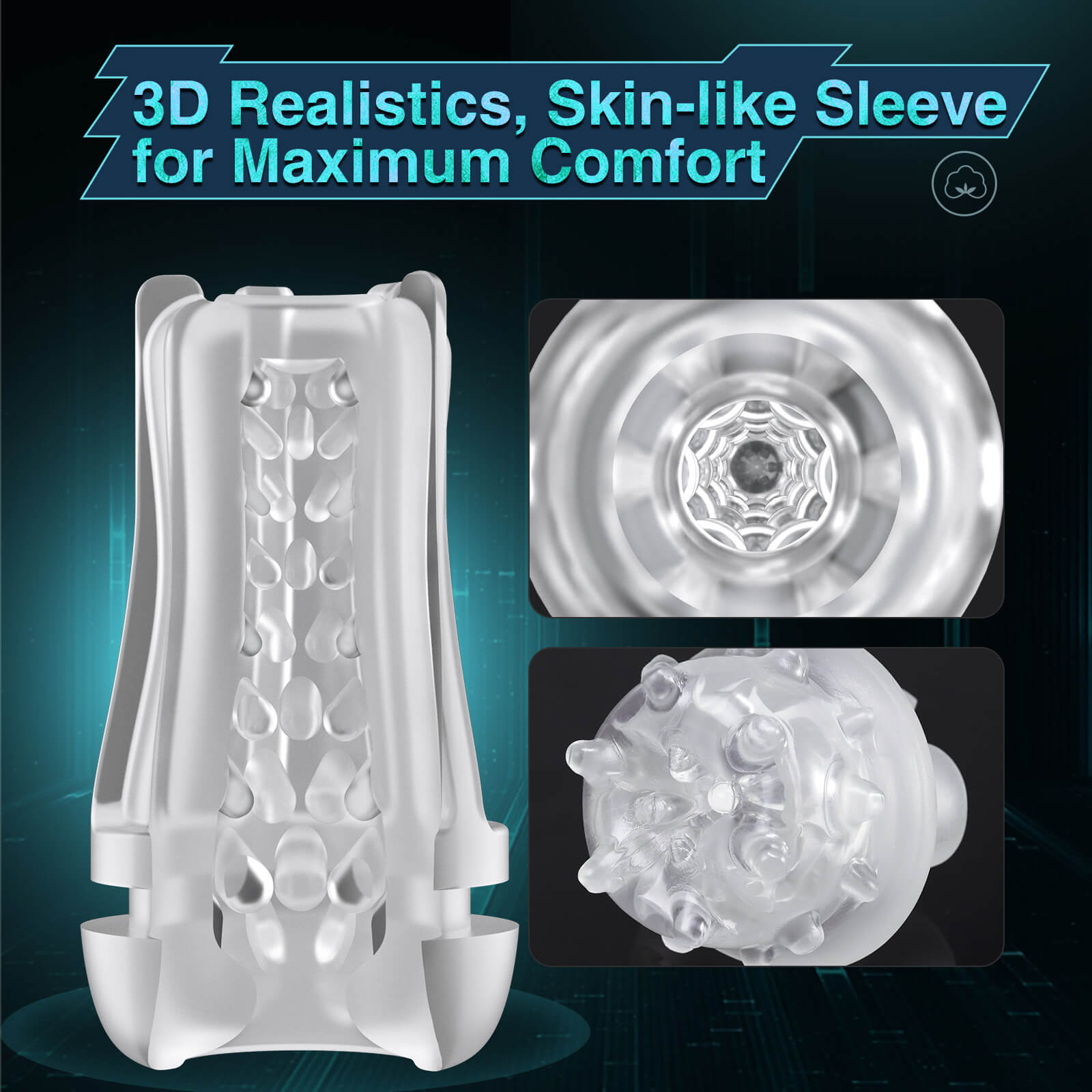 Copy of 3D Realistic Textured Pocket Pussy - Black Lion