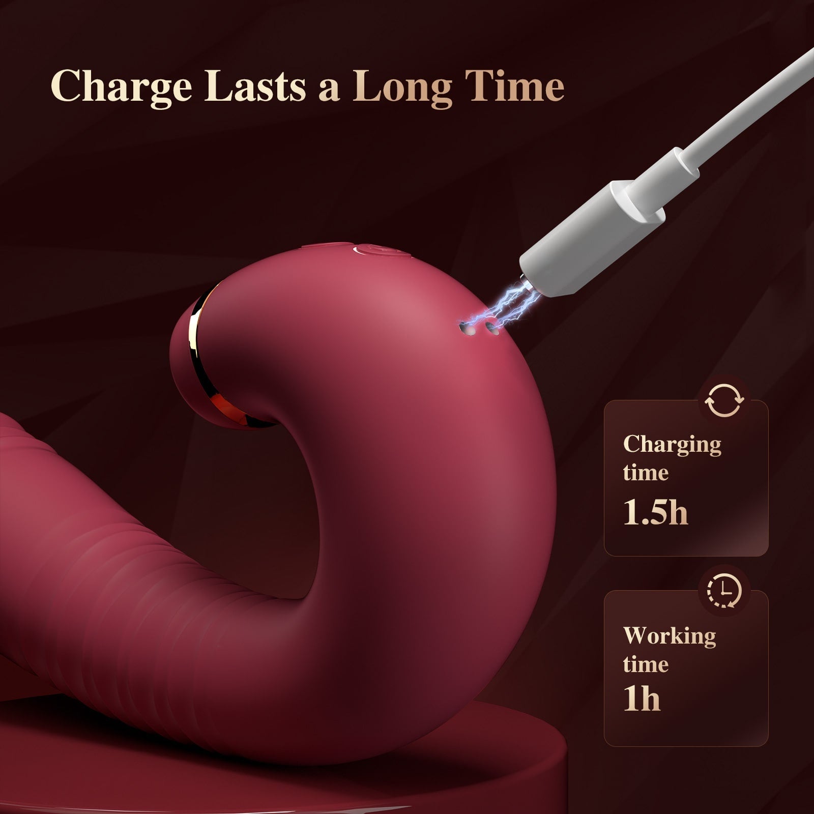 Air Pulsing Vibrator for Women Hands Free Stimulator - Andor