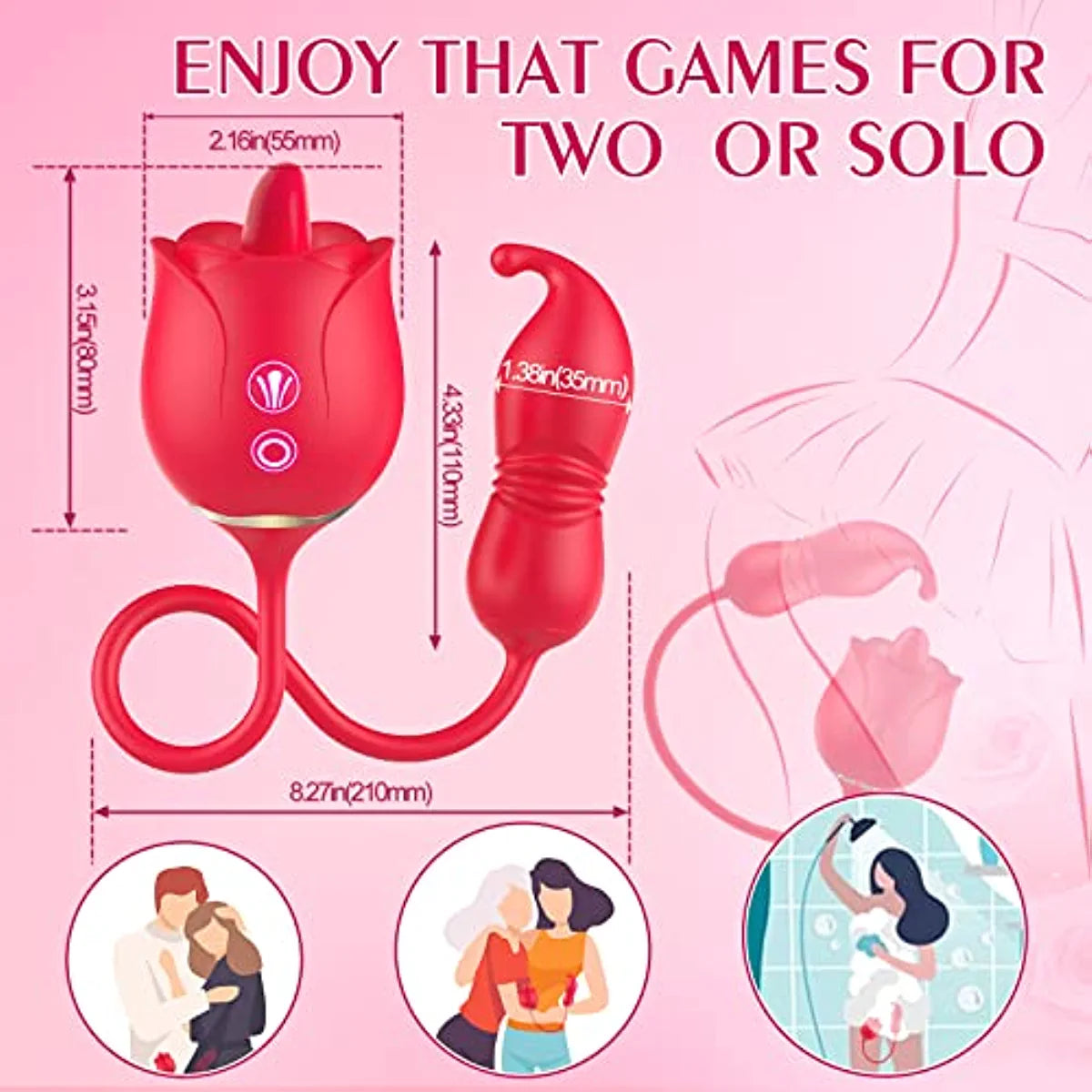 Rose Sex Stimulator for Women- Donna