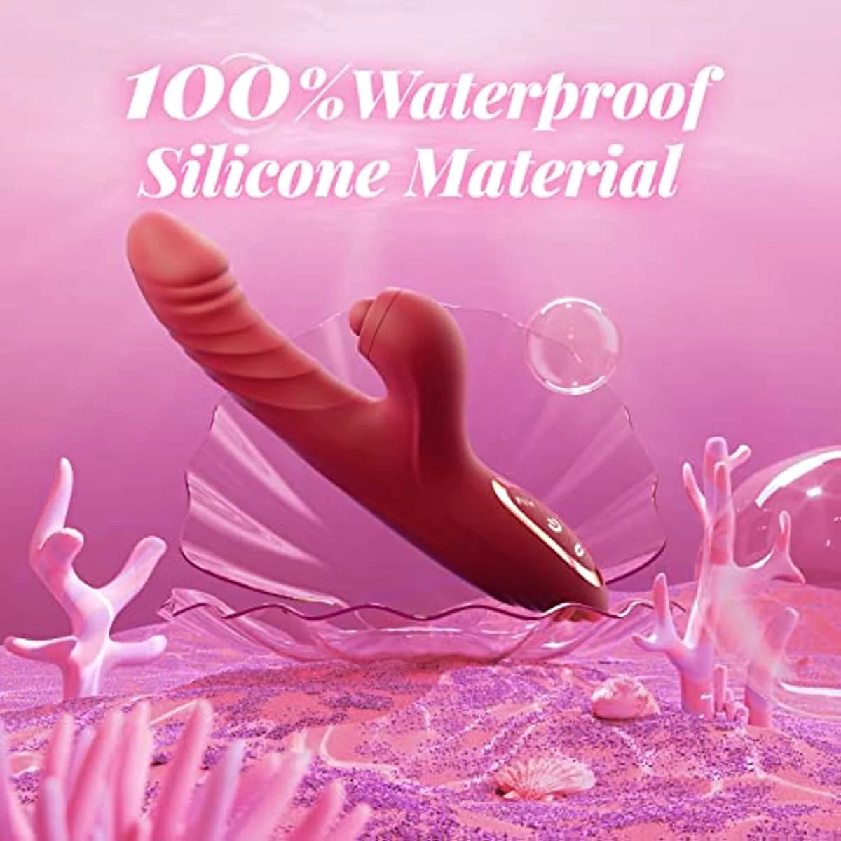 Rabbit Vibrator with 10 Powerful Vibration 7 Thrust Mode - Shirley