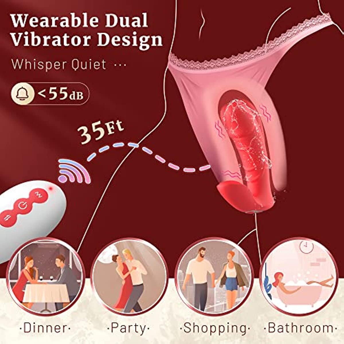 APP Remote Control Wearable Dildo G Spot Vibrators Adult Toys - Ronnie