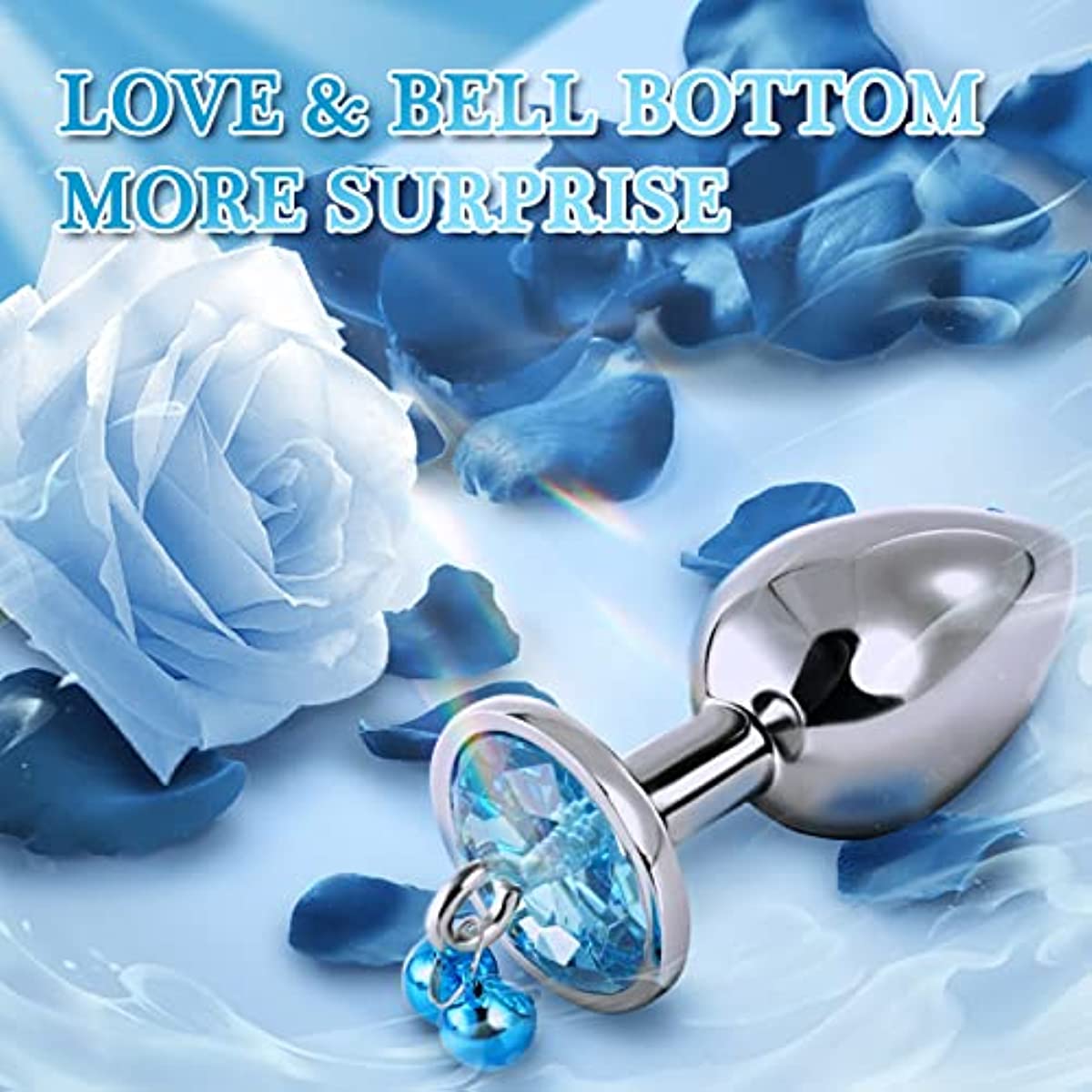 Training Butt Plug Kit, Sex Toy 3 Pcs Jeweled Design - Bell