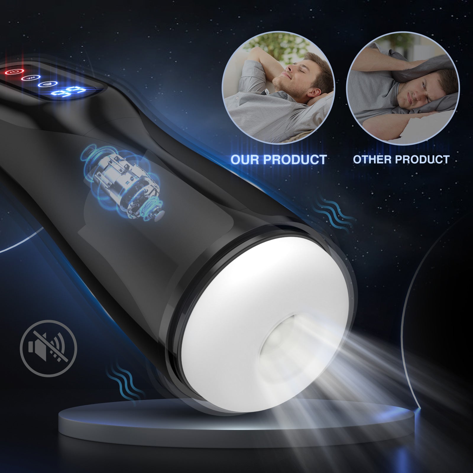 Automatic Male Masturbator with 9 Suction & Vibration & Heating -Bert