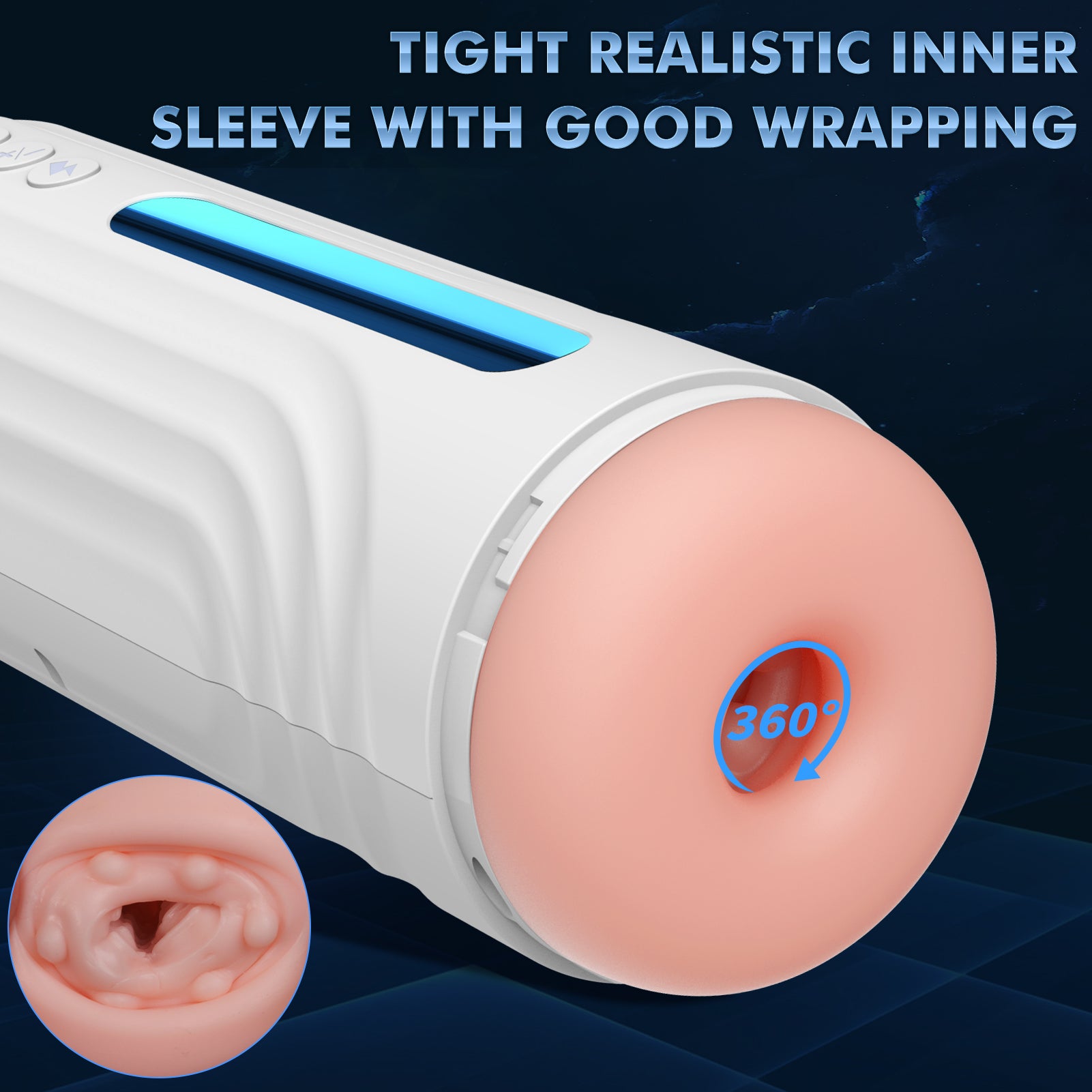 Automatic Male Masturbator with 7 Thrusting & Vibrating Modes Male Sex Toy--Holiday