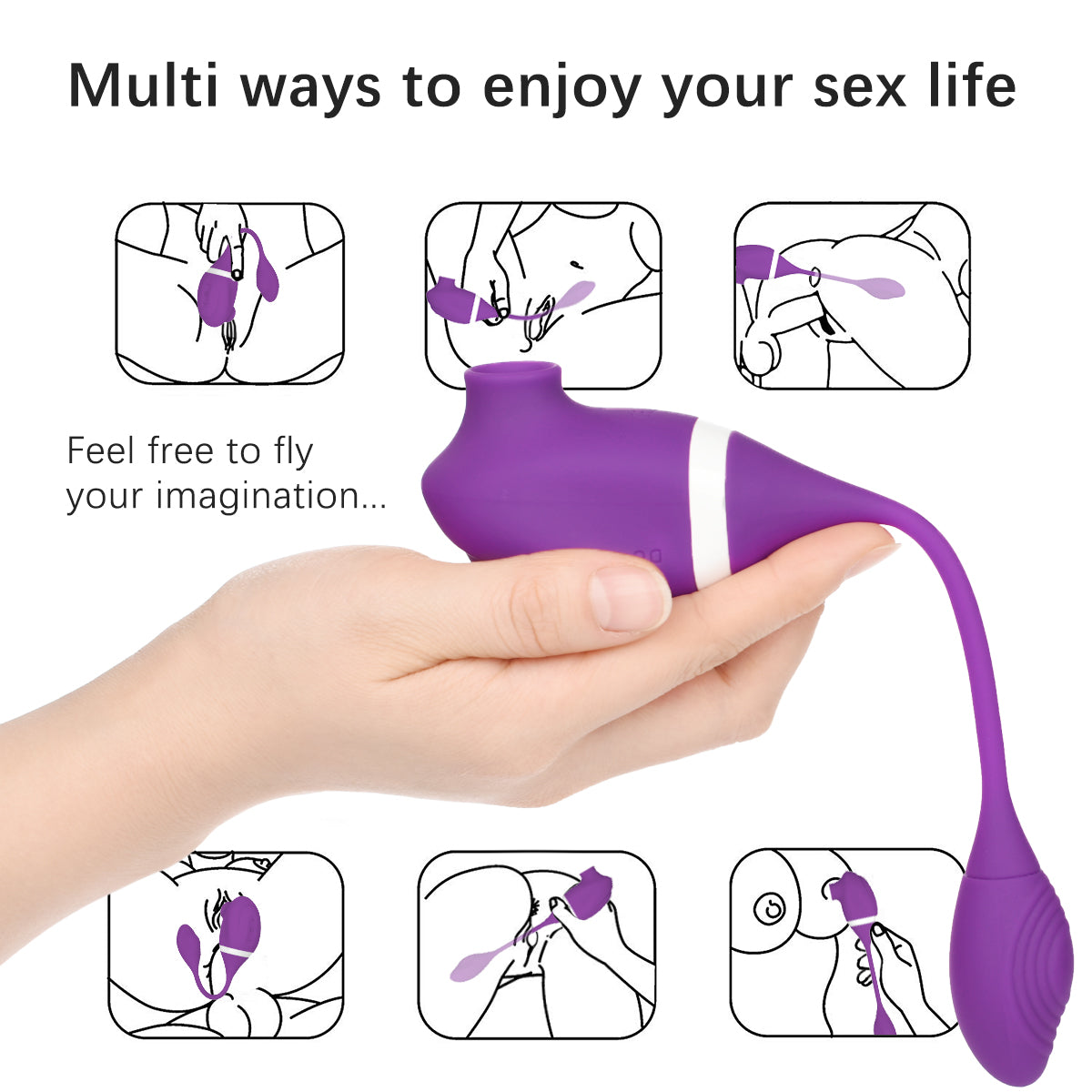Sohimi Slitoral Stimulation Sucking Function Vibrating Egg