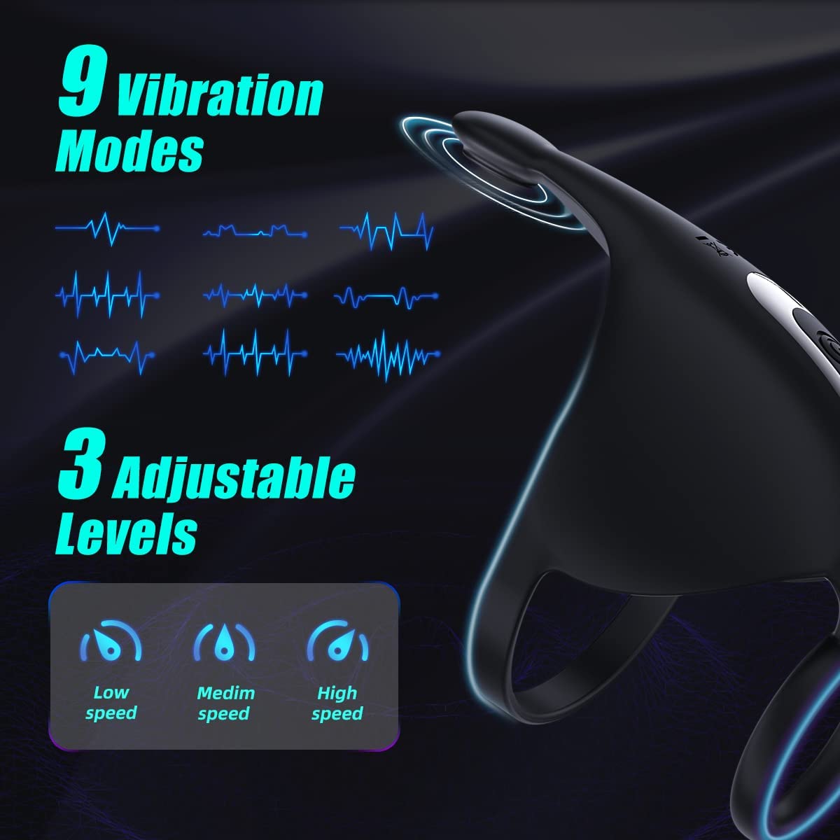 Vibrating Penis Cock Ring - Alonso