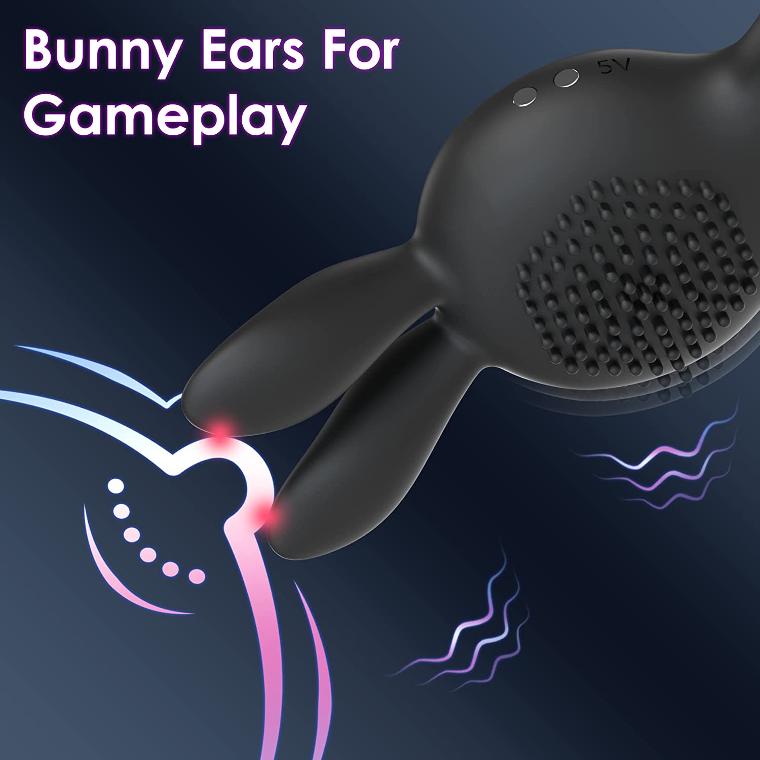 Rabbit Design Penis Ring Sex Toys for Men - Rabbit