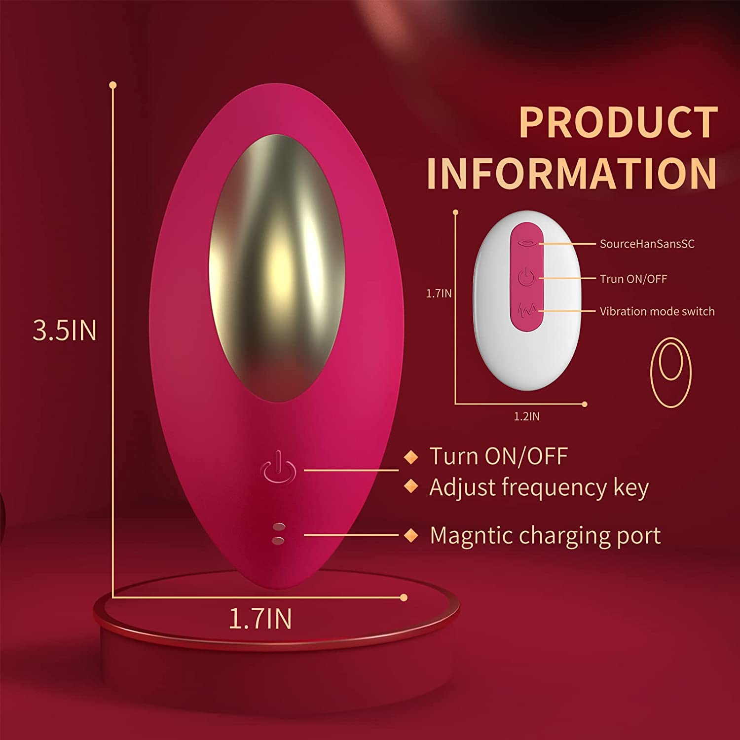 3 in 1 APP Remote Control Wearable Butterfly G Spot Vibrator - Victoria