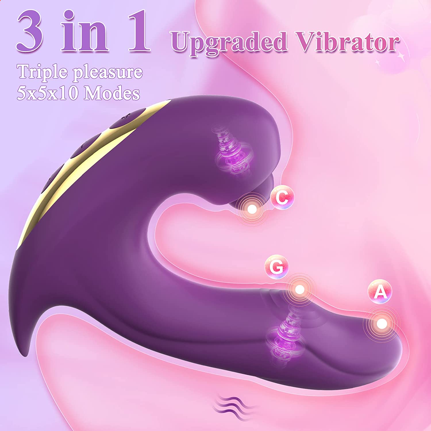 3 in 1 Clitoralis Stimulator--Daisy
