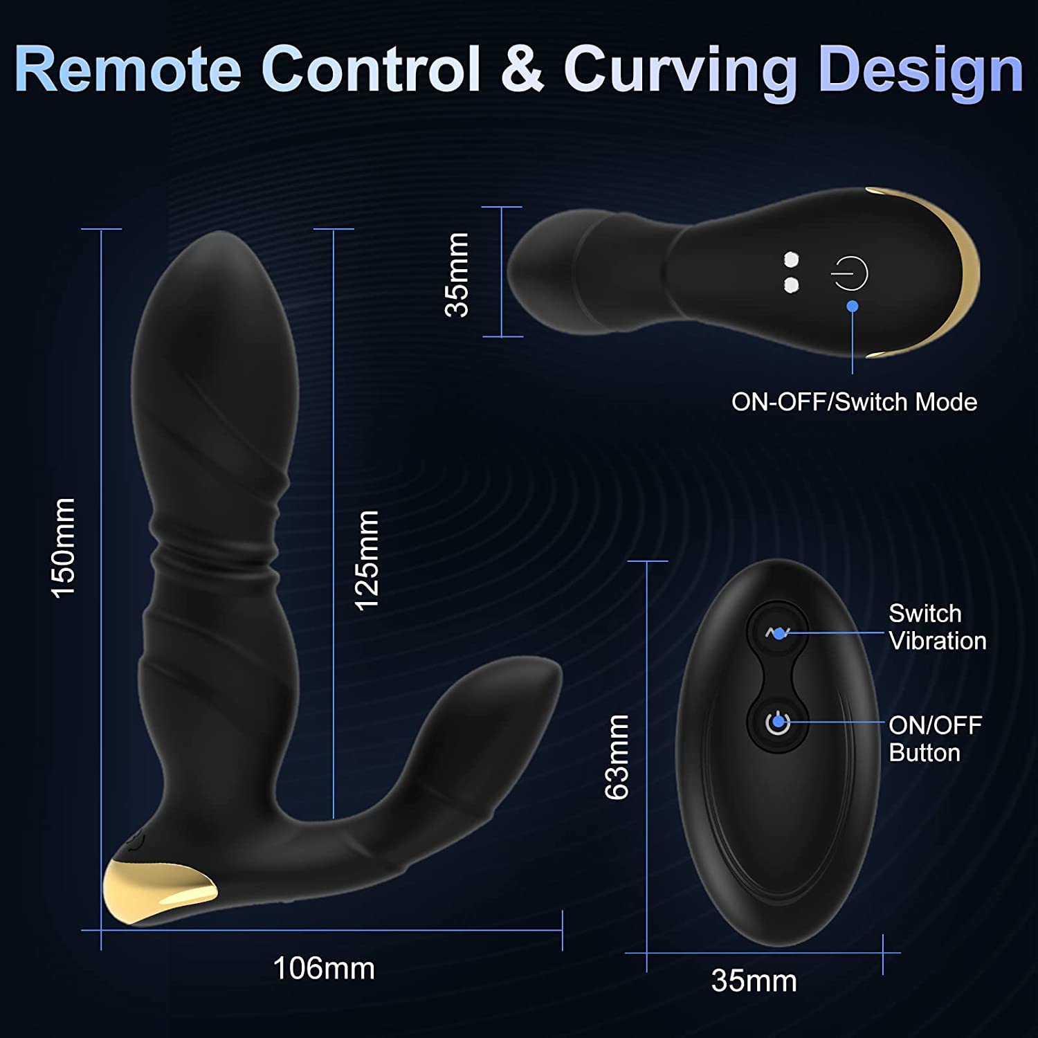 Thrusting Anal Vibrator - Bob