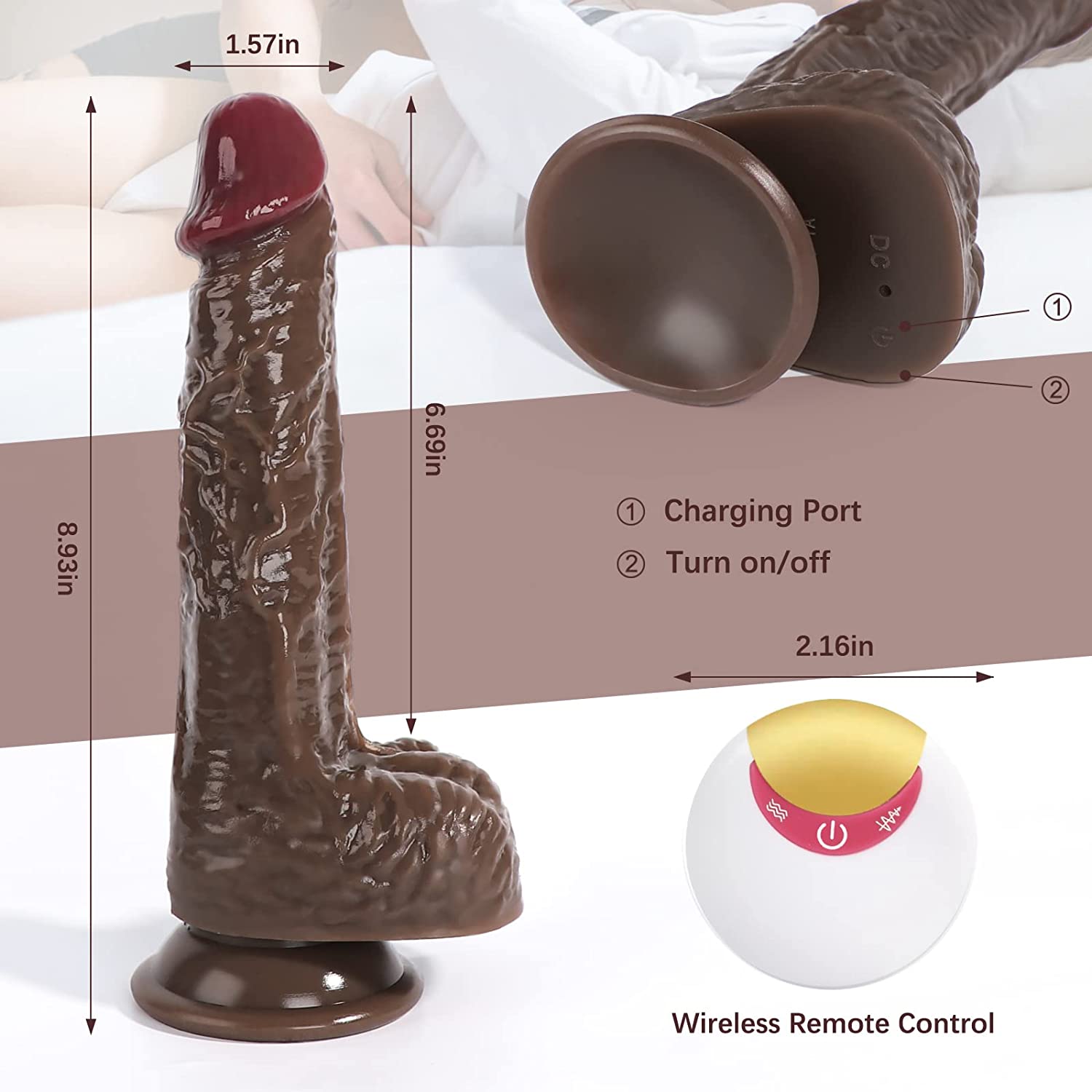 Realistic Thrusting Dildo - Kris