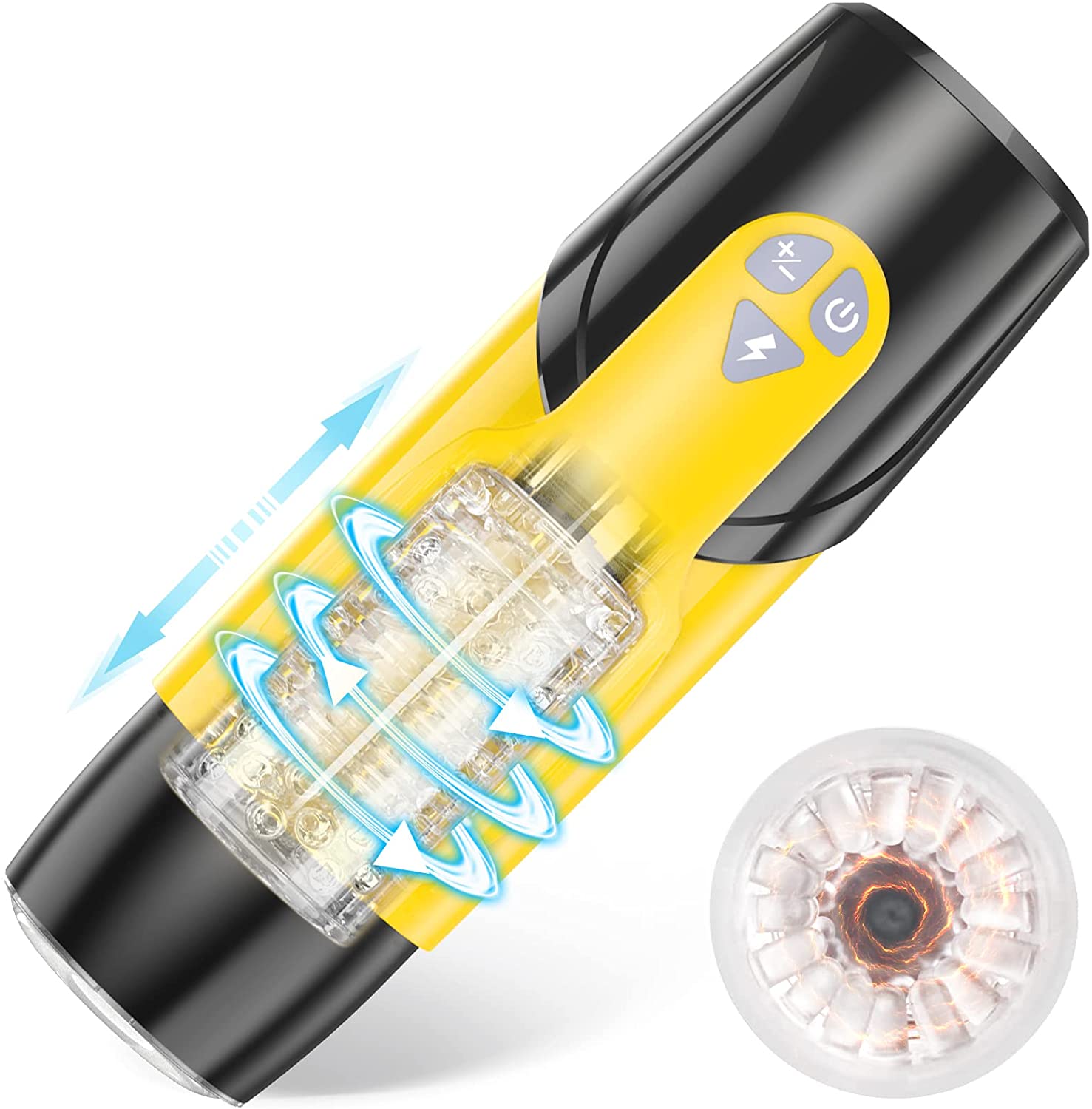 Electric Masturbator Cup - Dark Knight