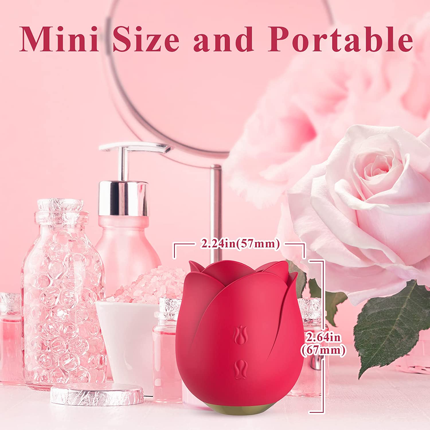 Rose Clitoral Nipple Stimulator-Small Vibrators - Flora