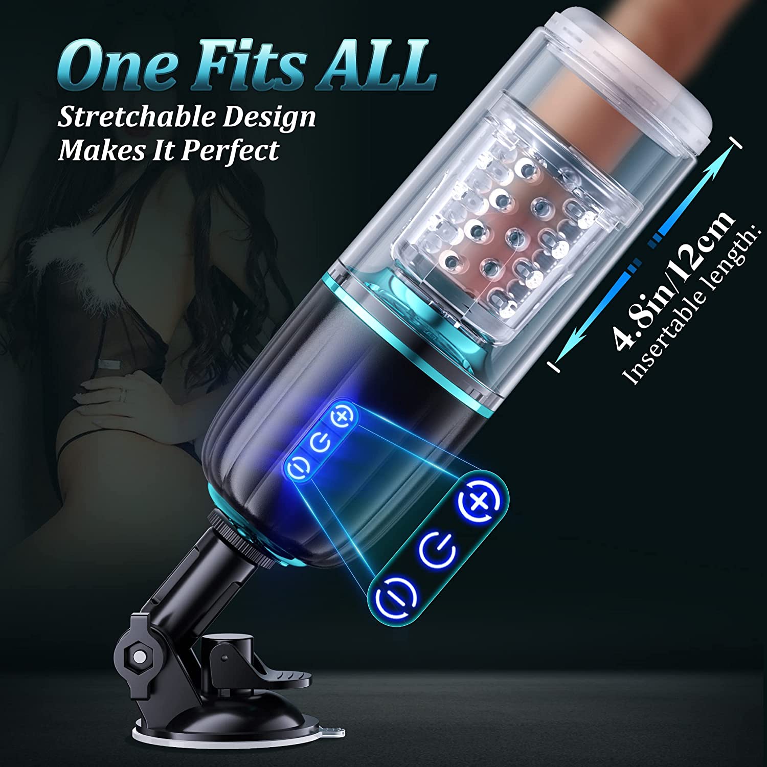7 Thrusting & Rotating Automatic Male Masturbators Cup - Hurricane