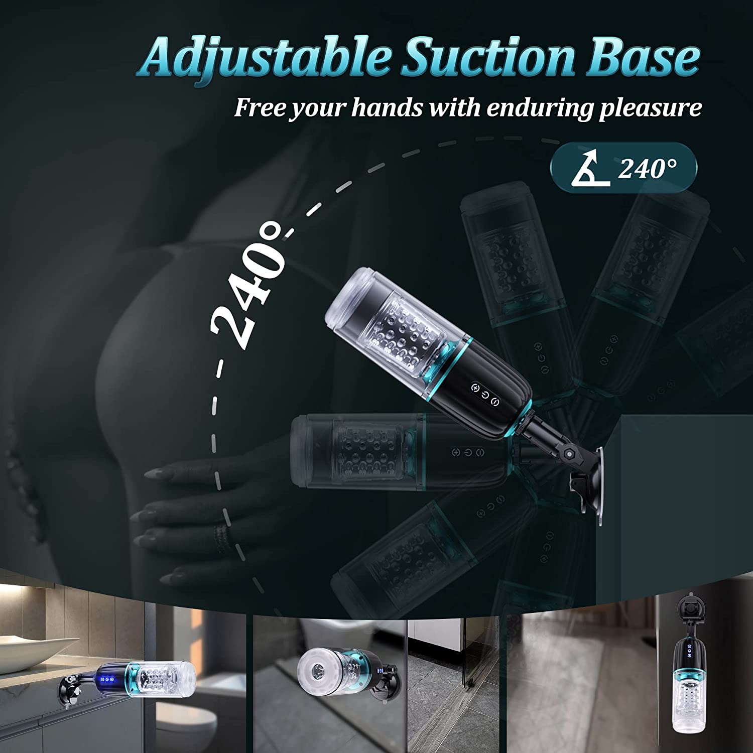 7 Thrusting & Rotating Automatic Male Masturbators Cup - Hurricane