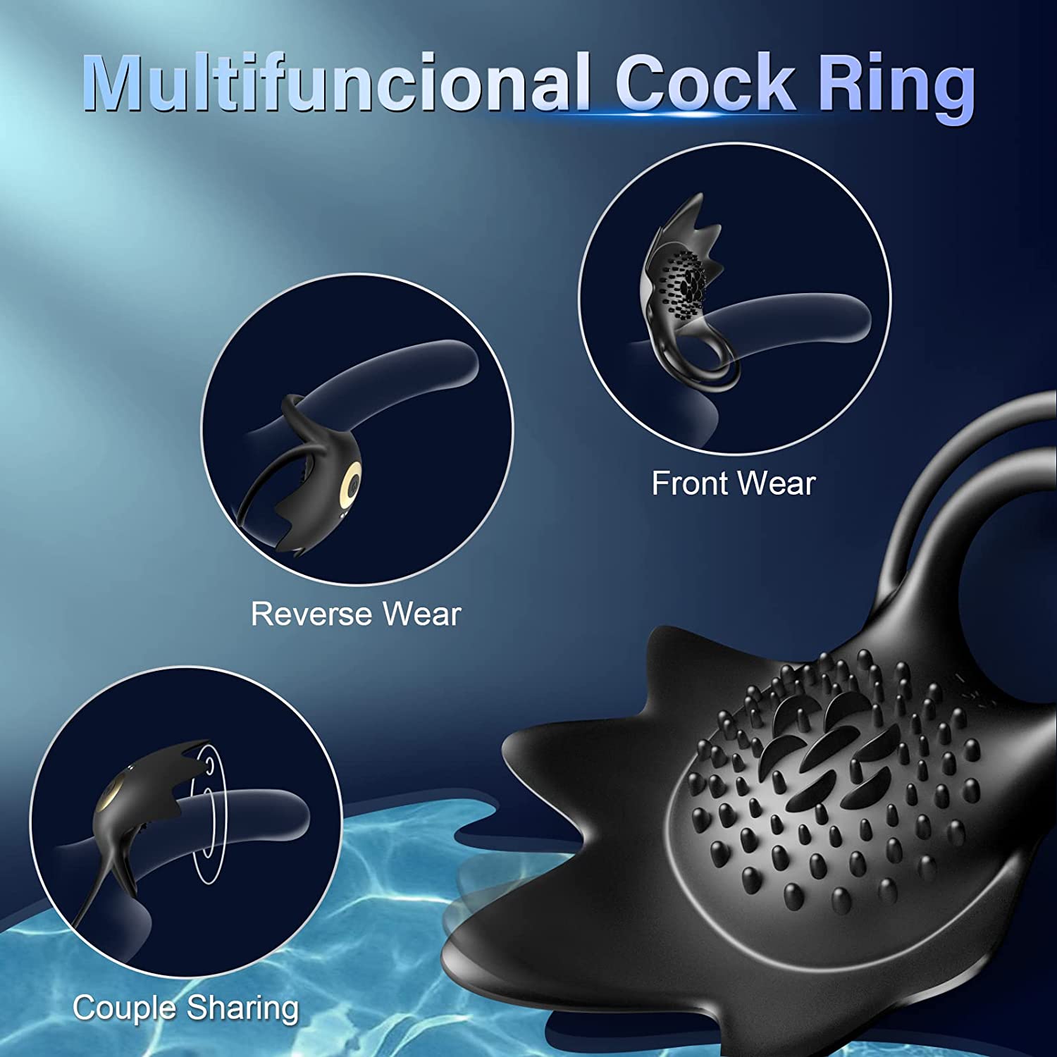 Vibrating Cock Ring - Starfish
