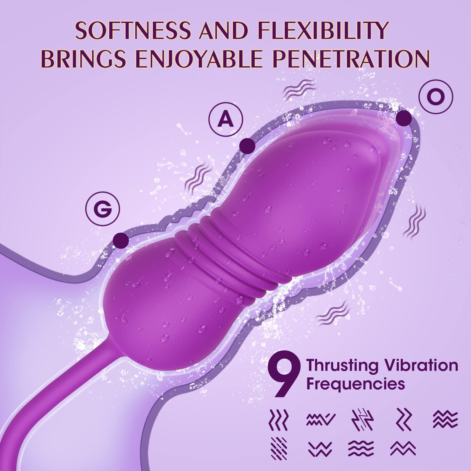 3 in 1 Rose Toy Vibrator -  Carmen