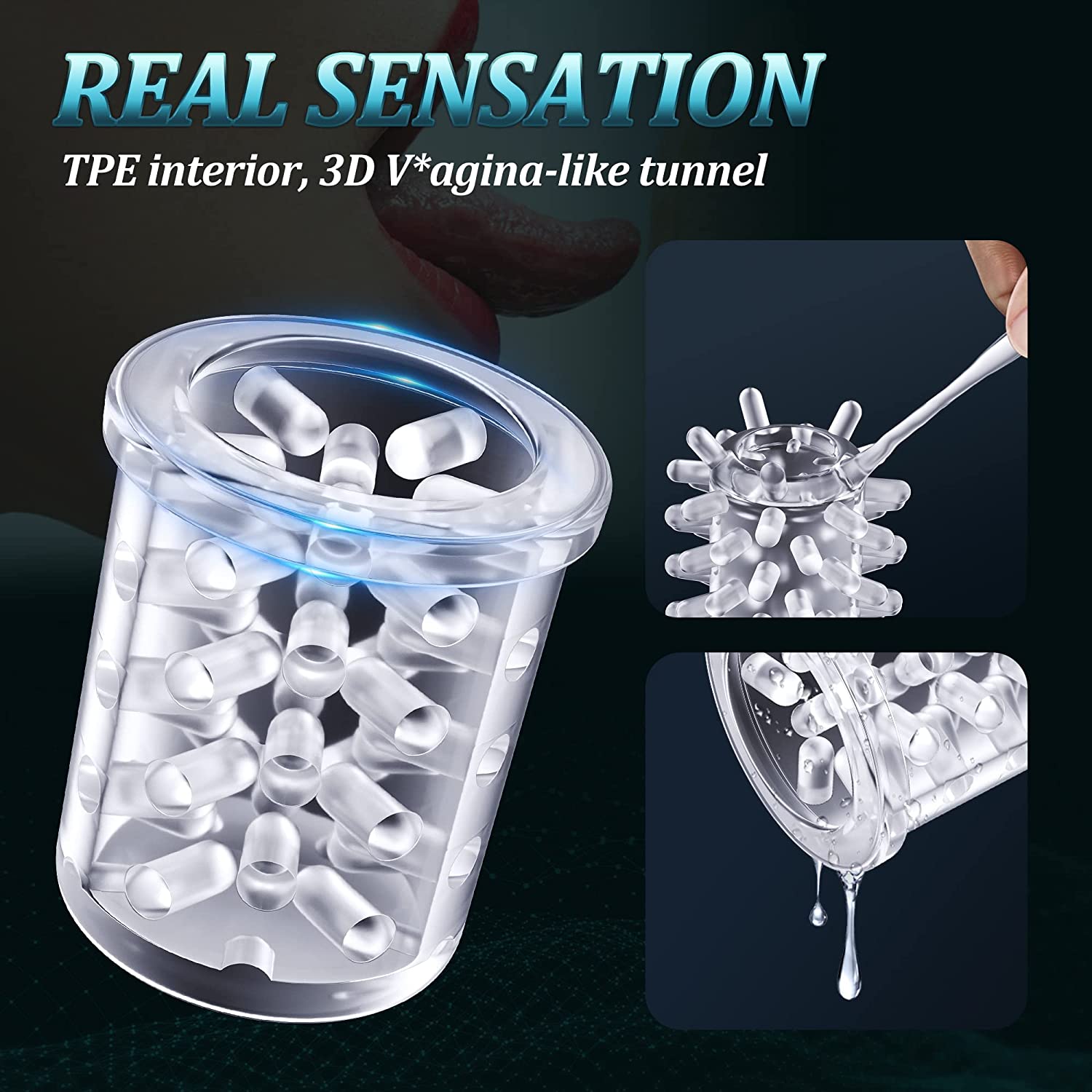 7 Thrusting & Rotating Automatic Male Masturbators Cup - Hurricane