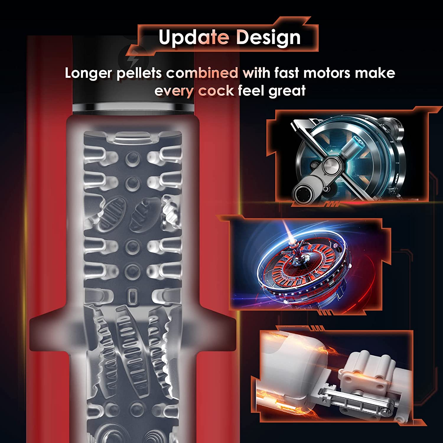 7 Thrusting & Vibration 3D Realistic TPE Automatic Male Masturbator - Scott