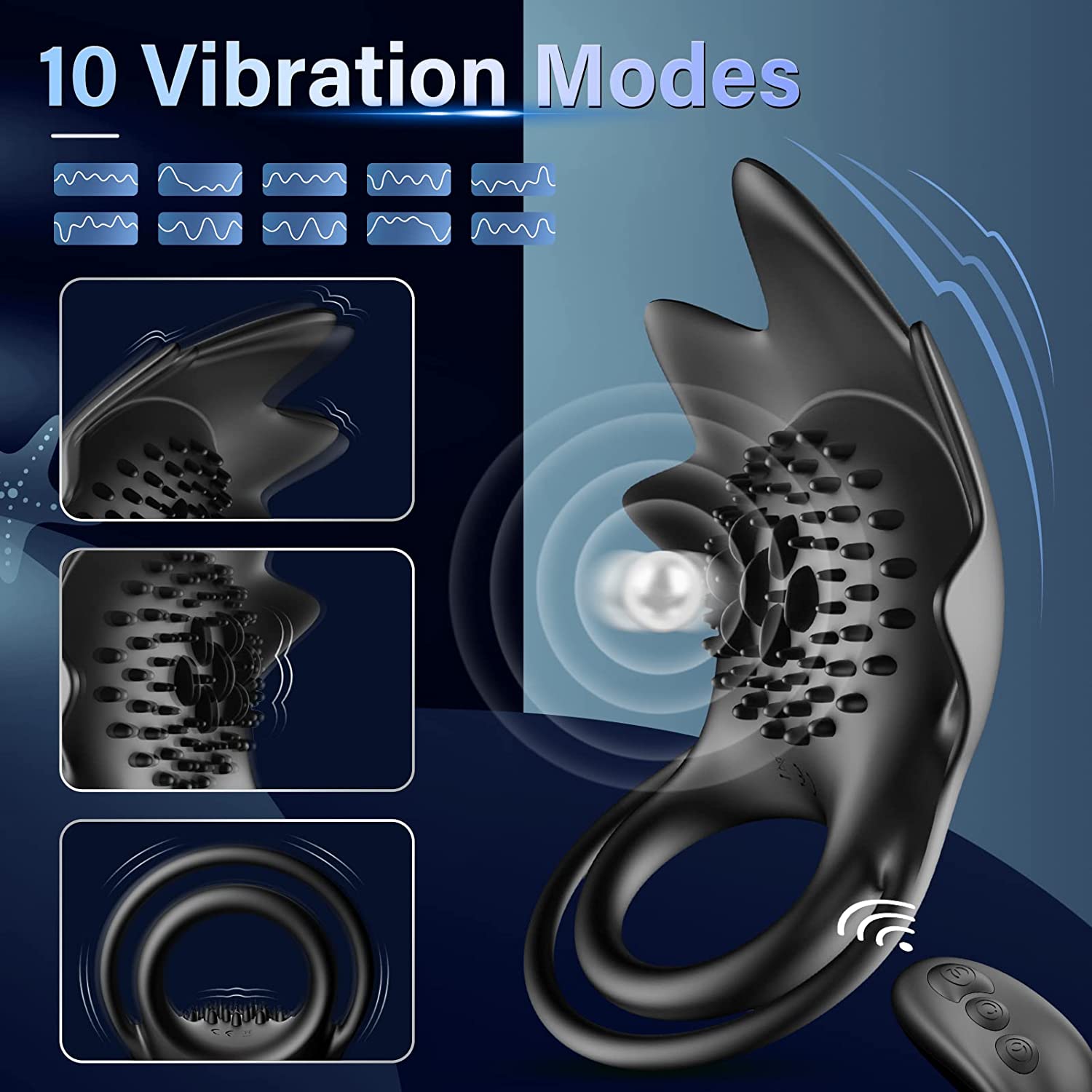 Vibrating Cock Ring - Starfish