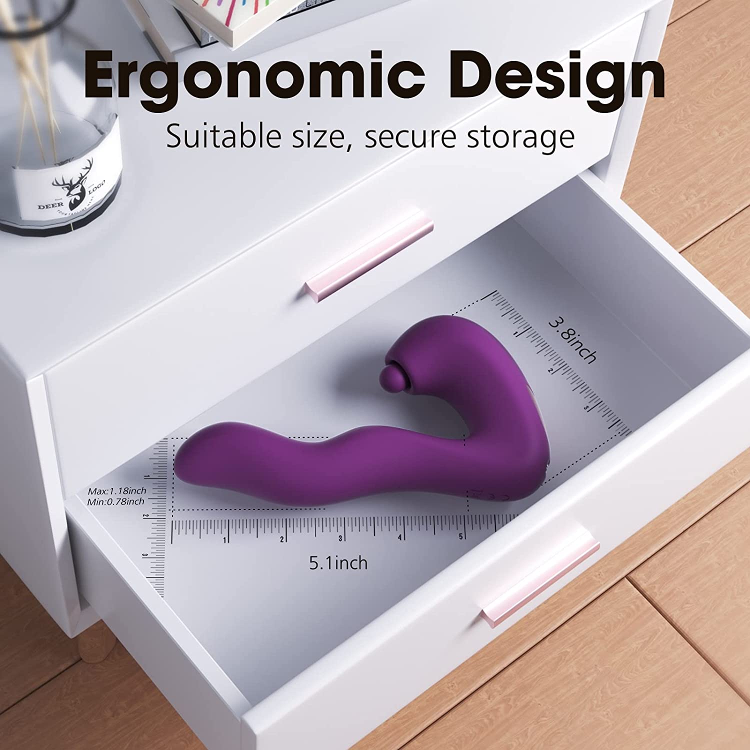 Wearable Vibrating Panty Rose Vibrator-Amber