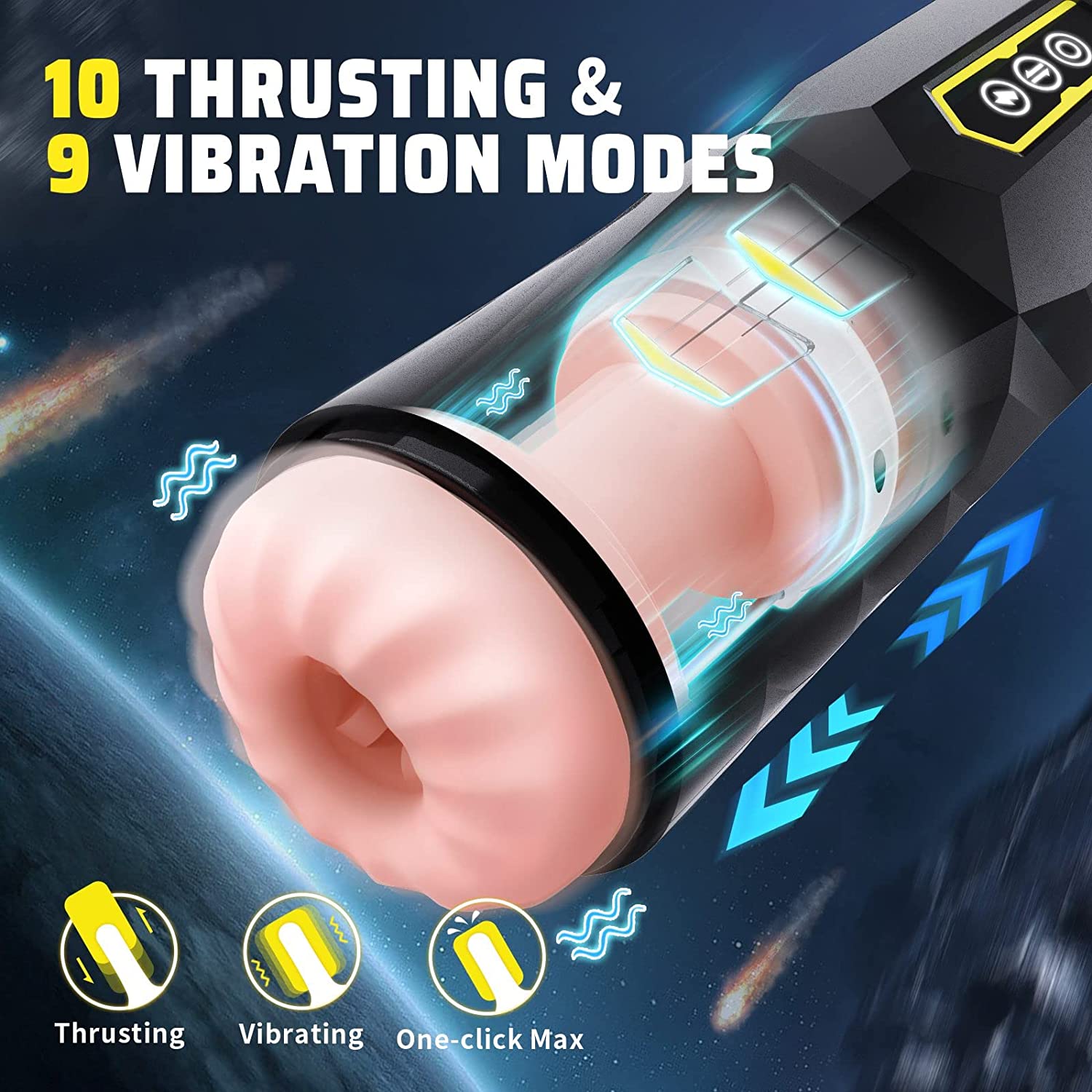 Thrusting & Vibration Hands Free Masturbators - Challenger