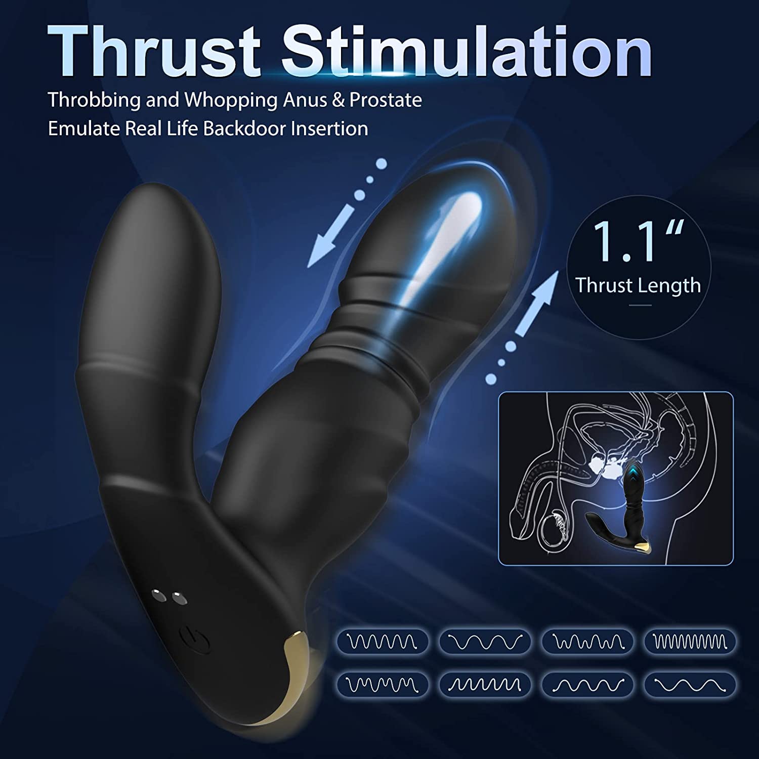 Thrusting Anal Vibrator - Bob