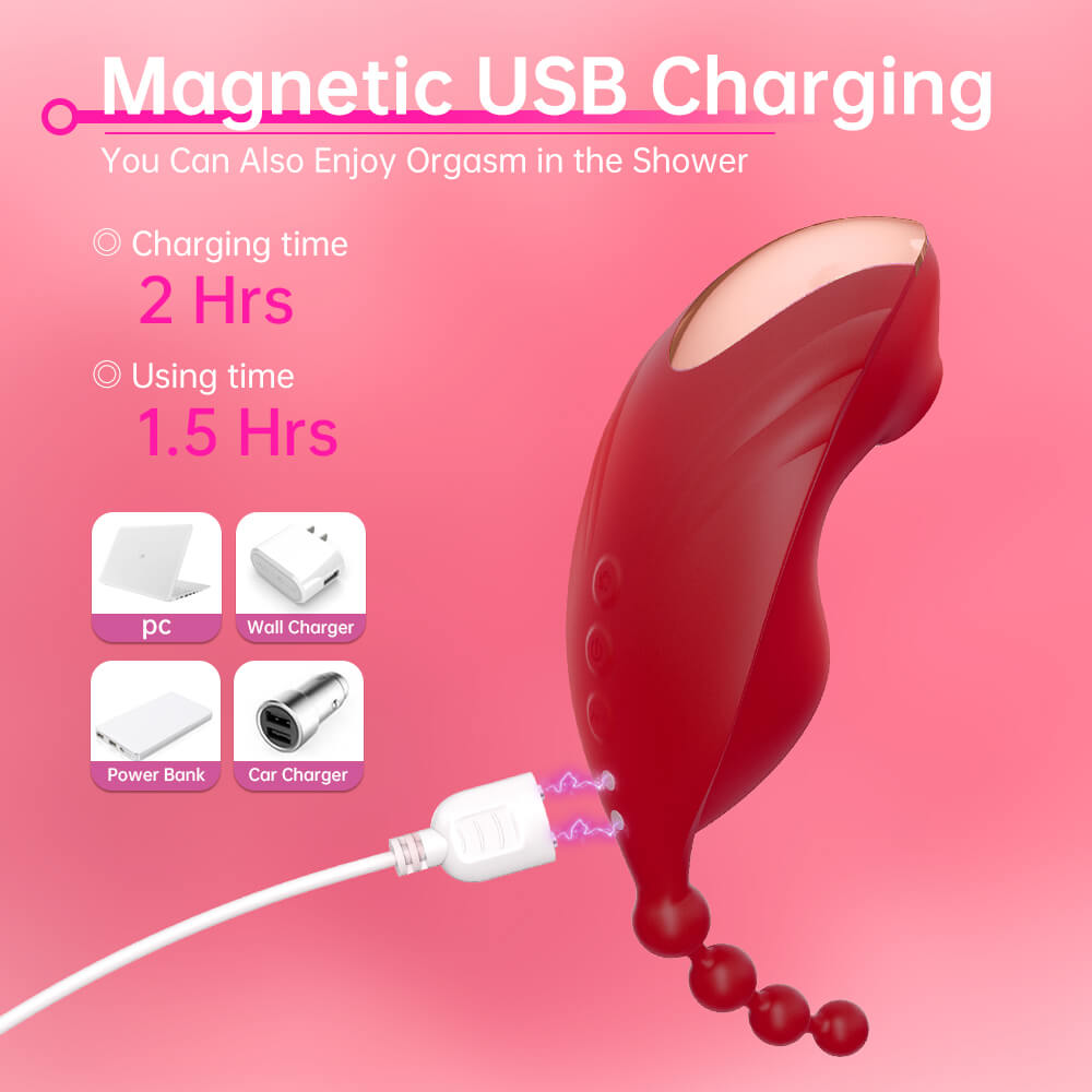 Sucking Vibrator with 10 Vibrations &10 Suctions