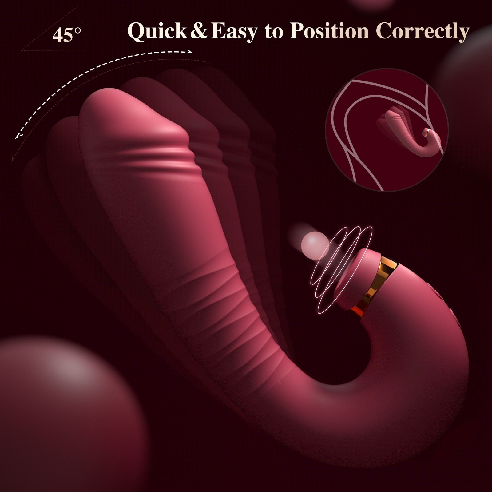 Air Pulsing Vibrator for Women Hands Free Stimulator - Andor