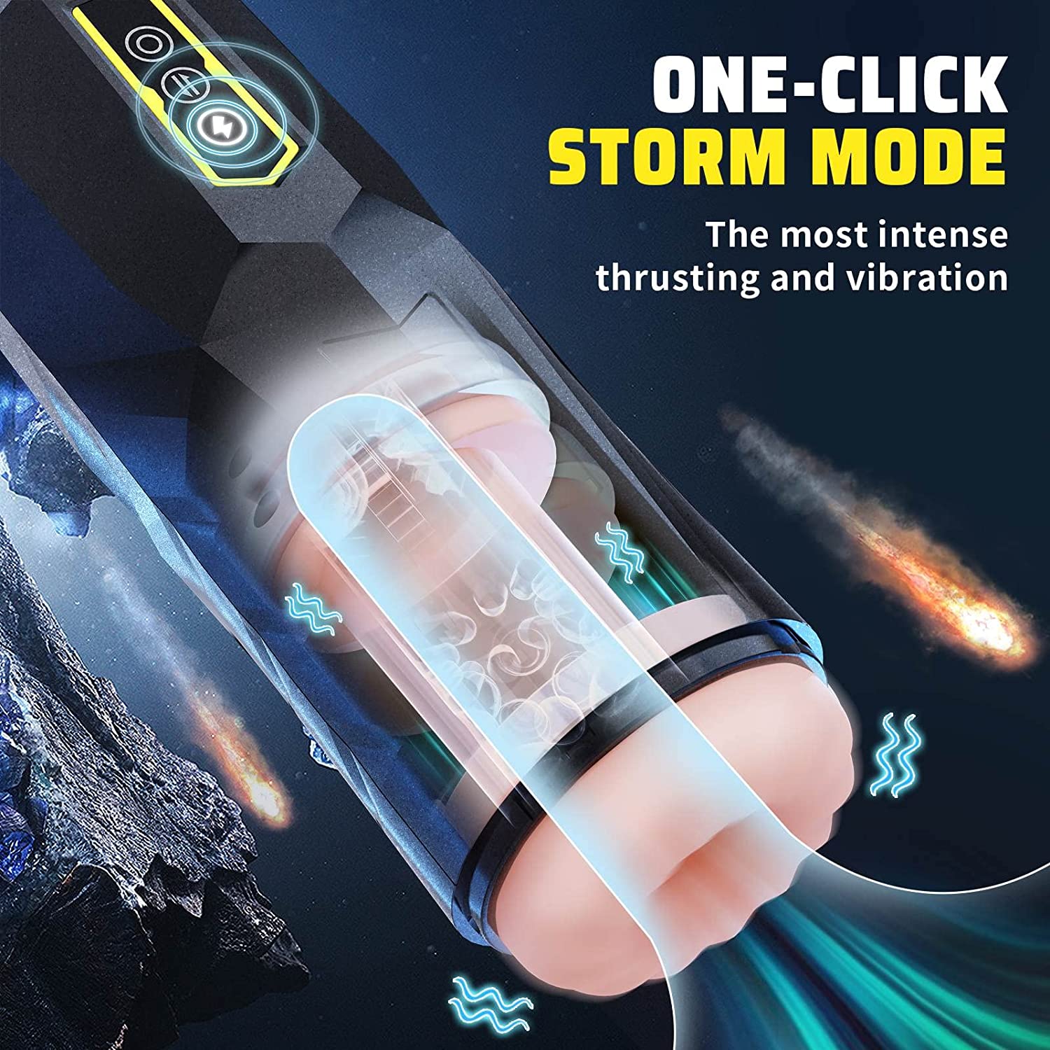 Thrusting & Vibration Hands Free Masturbators - Challenger