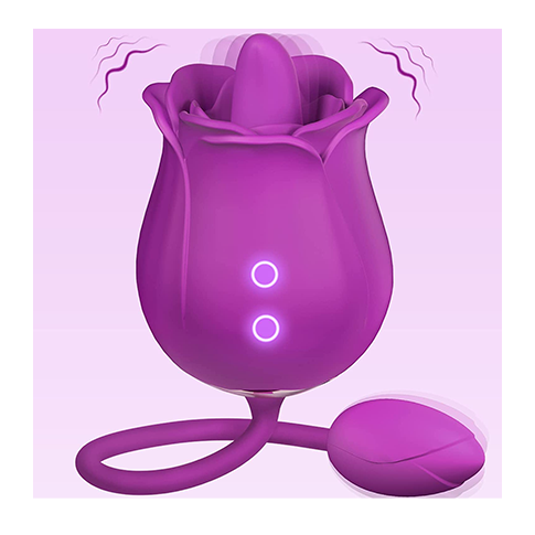 Rose Tongue Licking Vibrator - Diana