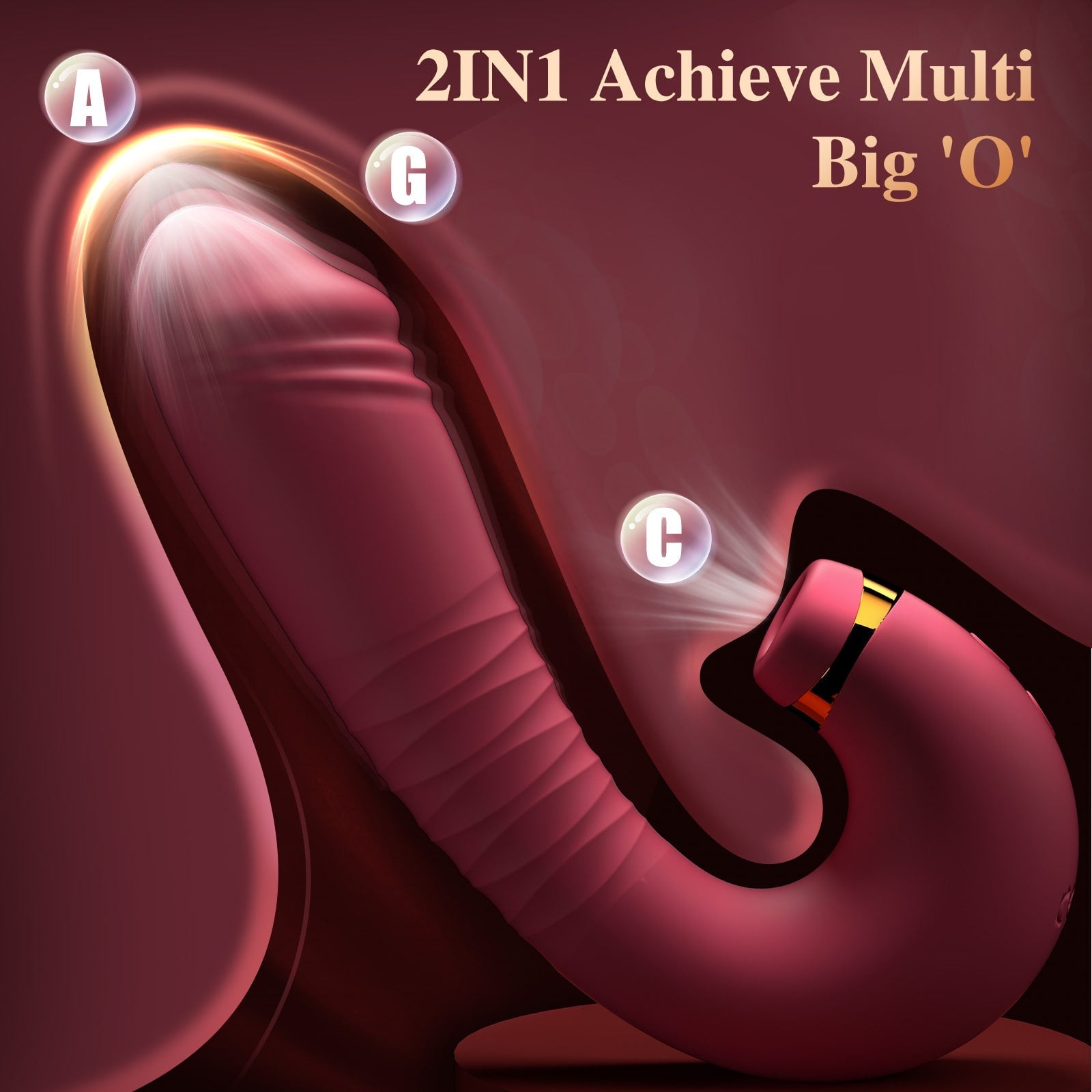 Air Pulsing Vibrator for Women Hands Free Stimulator - Andor