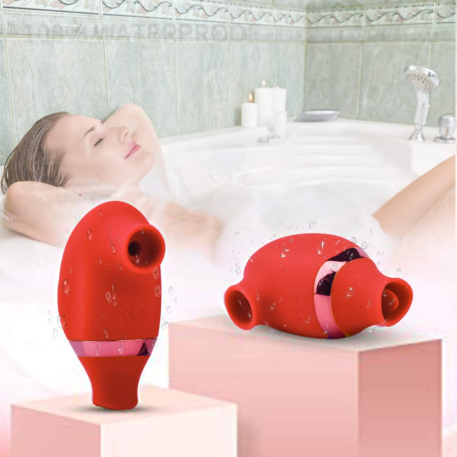 7 Sucking Modes Tongue Vibrator Dual Clitoral Stimulator